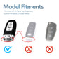 Key Fob Cover for Audi R8 Q5 Q7 S3 S4 S5 S6 S7 S8 SQ5 RS5 RS7 A4 A5 A6 A7 A8, Fashion Key Shell with Diamond Gold Keychain