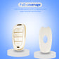 Key Fob Cover for Hyundai-Premium Key Case Shell with Gold Keychain fit Hyundai Sonata Santa fe Tucson