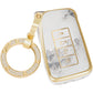 Key Fob Cover for Lexus ES LS UX LC GS NX RX GX RC, Fashion Key Shell with Diamond Gold Keychain