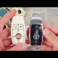 for Mercedes Benz Key Fob Cover Car Key Case Shell with Gold Keychain fit Mercedes Benz E S A C G Class