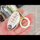 for Nissan Key Fob Cover Car Key Case Shell with  Gold Keychain Compatible with Nissan Altima Maxima Murano Rogue Sentra 370z Pathfinder